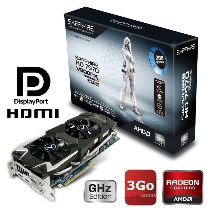 Sapphire AMD HD7970 3Go GDDR5 VAPOR-X GHZ
