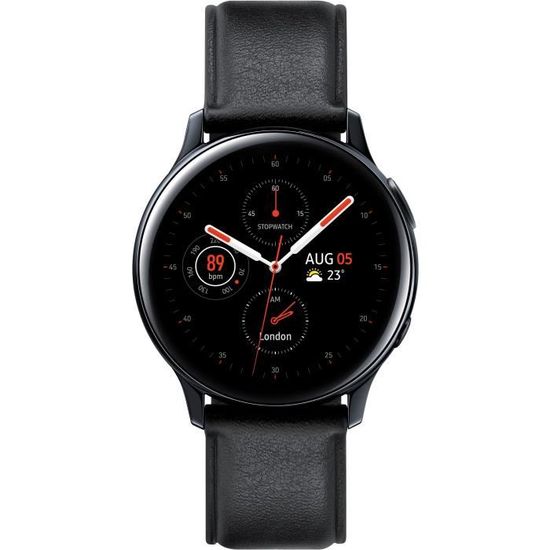 Samsung Galaxy Watch Active 2 40mm Acier 4G, Noir Diamant