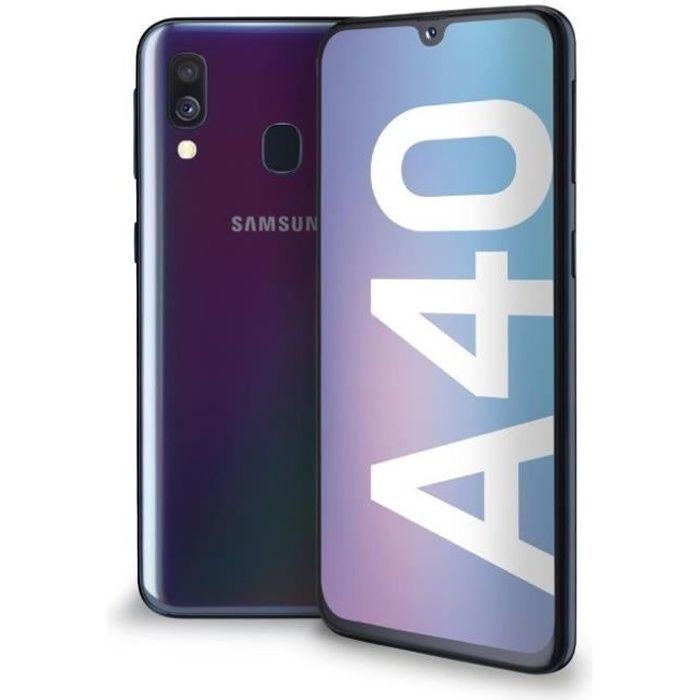 SAMSUNG Galaxy A40 - Double sim 64 Go Noir - Cdiscount Téléphonie