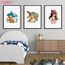 Avec Cadre Dessin Anime Animal Fox Montagne De Neige Minimaliste Mur Art Toile Peinture Nordic Affiches Et Reproductions Mur Photo Achat Vente Objet Decoration Murale Cdiscount