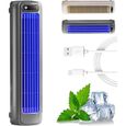 Rafraîchisseur Air Portable, Climatiseur Portable USB avec Écran LED, 3 Vitesses, Refroidisseur A VENTILATEUR