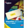 Etiquette adhesive jaune A4 - boite de 100-0