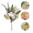 1pc Fourniture de mariage fleur décor de la mariée bouquet de de de fleur-plante artificielle - fleur sechee vase - coupe - fleur-0