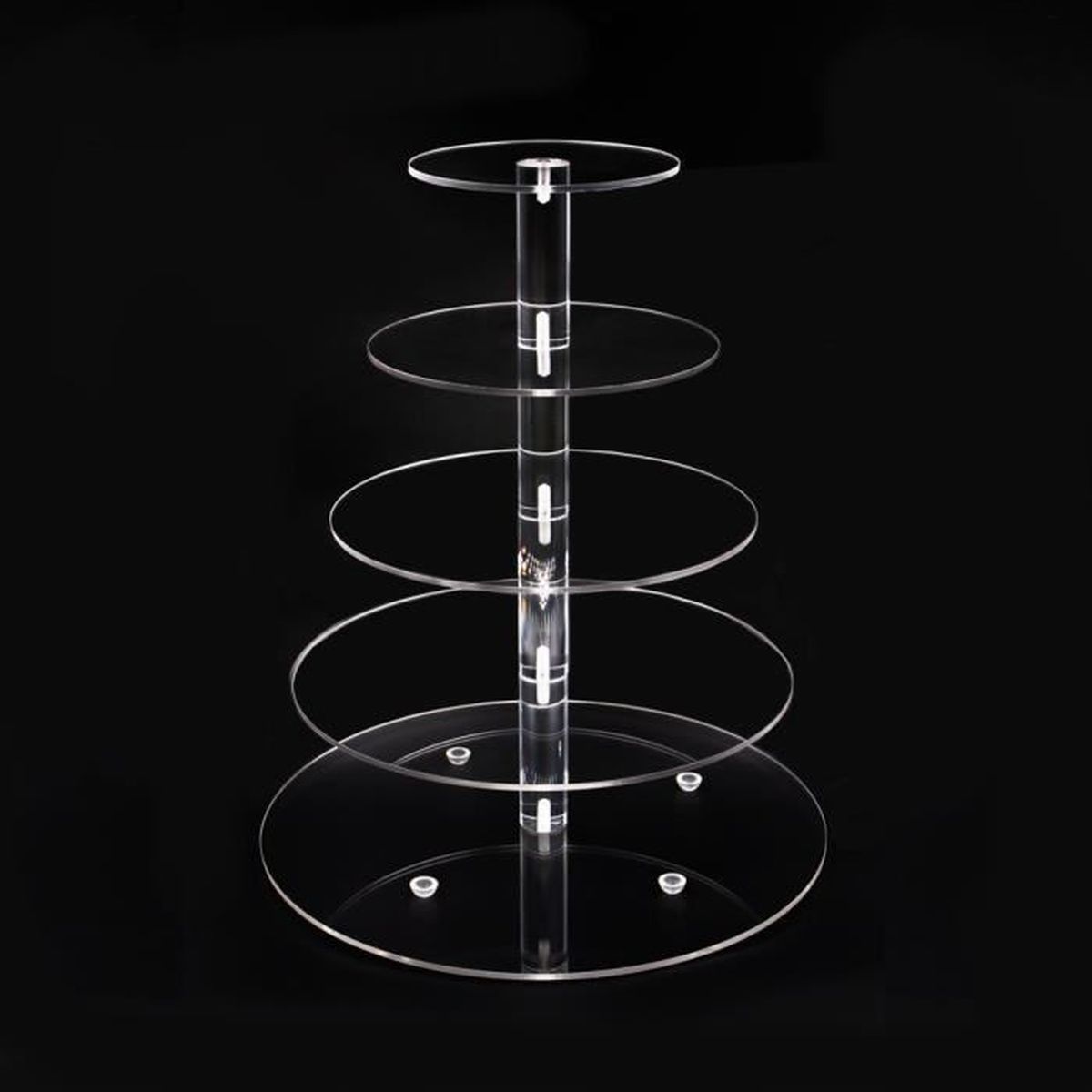 5 Etages Presentoir Cupcake Gateau Muffin Rond Transparent Acrylique Stand Fete D Anniversaire Noce Mariage Achat Vente Plat De Service Soldes Cdiscount