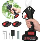 BRILLSTEN Sécateur Électrique Sans Fil Brushless, 2 X 1500mAh Batteries, Professionnel Sécateur Lame Convient Pour Les Jardins, Les Branches