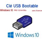 FAST SOFTWARE Clé USB 8Go Bootable Windows 10 PRO 32/64 Bits SANS LICENCE