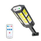 JARBO Lumiere Solaire Exterieur Lampadaire solaire 124 COB avec Détecteur de Movement 3 Modes IP65 étanche pour Jardin, Gara