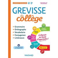 Français 6e-3e Grevisse du collège. Edition 2018
