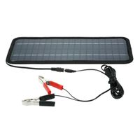 Chargeur de batterie universel pour voiture et bateau,panneau solaire,monocristallin noir,batterie aste,12V,4.5W- Black[F4288]