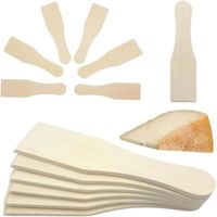 Maelsa Lot de 6 spatules à raclette en bois - Evite les rayures du revêtement antiadhésif Rac01