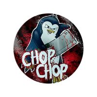 Psycho Penguin Planche à Découper Chop Chop Verre 31 x 31 cm