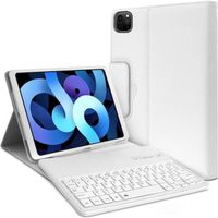 Étui Blanc Clavier Azerty Bluetooth pour Apple iPad 2022 10.9' (10e Génération)