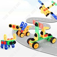 TD® Caricature d'éducation de la petite enfance pour bébé assemblant des blocs de construction à grosses particules,des jouets