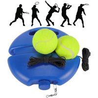 Shyllin Entraîneur De Tennis – Set Avec 2 Balles à Retour, Base PP Remplissable, Crochet Anti-enchevêtrement
