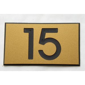 Autocollants de Numéro d'Adresse Adhésifs Signe de Numéros de Maison pour Voitures d'Hôtels de Maisons Appartements Numéro 2 SAVITA 2 Pièces 7cm Numéros de Boîte aux Lettres en Bronze 