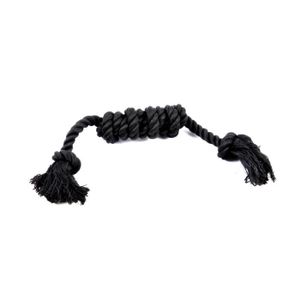 CORDE DE JEU ANIMAL Jouet corde multi noeuds noir pour chien