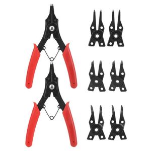 4x Set Portable à Pression Bague Pinces Circlip Combinaison Retenue Clip Outils