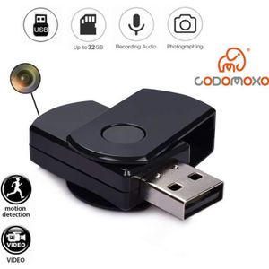 CAMÉRA MINIATURE codomoxo®Porte-Clés Clef USB avec mini Caméra Espi