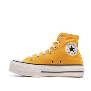 BASKET Baskets Compensées CONVERSE Chuck Taylor All Star Lift Platform Femme - Jaune