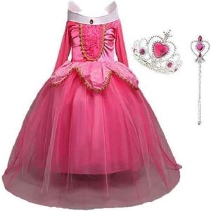 KABETY Fille Robe d’Aurore pour Enfant Princesse Aurora Costume Robe de soirée avec 