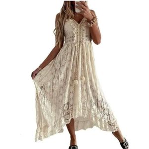 Robe,Robe longue habillée pour femme, robe de soirée sexy maxi, encolure en  V, manches longues, robe unie, robe pour - Type green Blanc - Cdiscount  Prêt-à-Porter