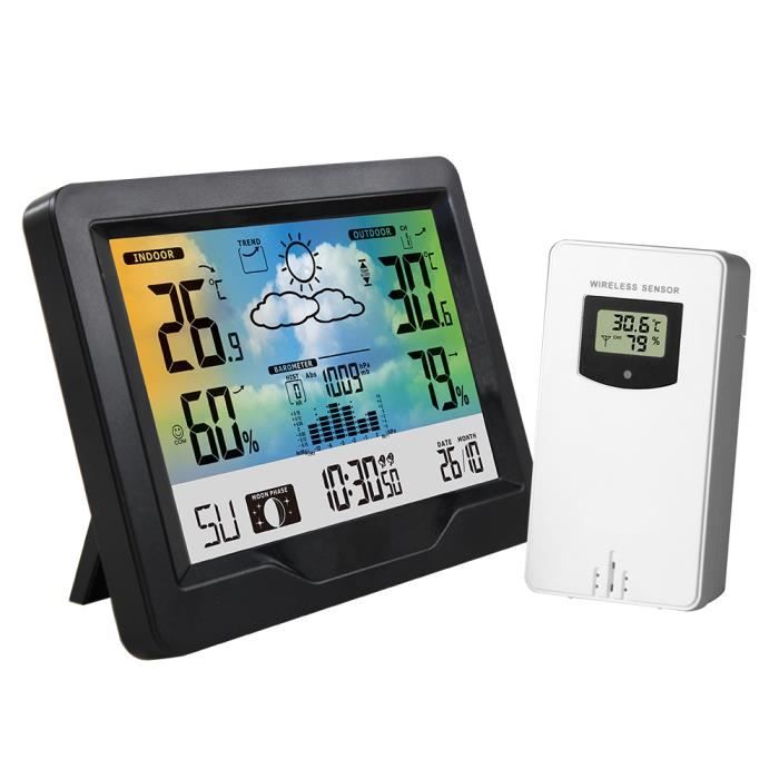 Thermometre barometre exterieur sans fil - Cdiscount