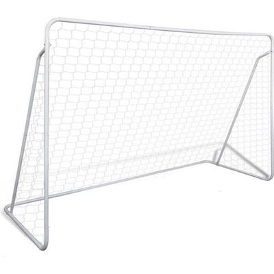 But de Football 4 en 1 pour Enfants 120×80 cm avec 2 Filets Interchangeables (6 Trous & Croix) 3 Cibles d’Entraînement Cage Pliable et Portable avec
