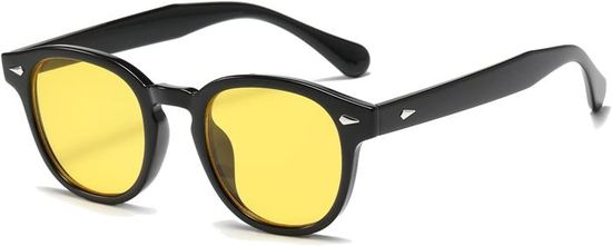 Lunette de Soleil Ronde Vintage pour Homme Femme Classique Lunettes