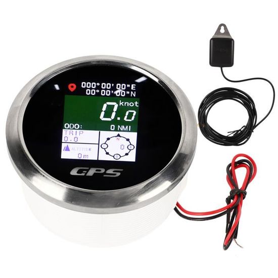Compteur De Vitesse GPS 85mm 9-32V - Pour Voiture, Bateau, Moto - Précision Satellite, Installation Facile - 11