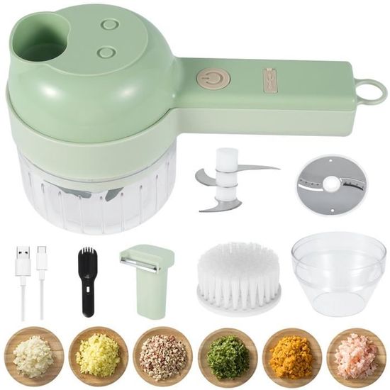 Moulin à légume,Coupelégumes électrique 4 en 1,trancheuse — free download