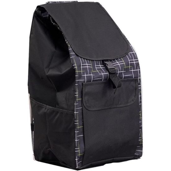 Sac De Rechange Pour Chariot De Courses - Tissu Oxford Imperméable 56x32x20cm, 40L, Pliable Et Portable
