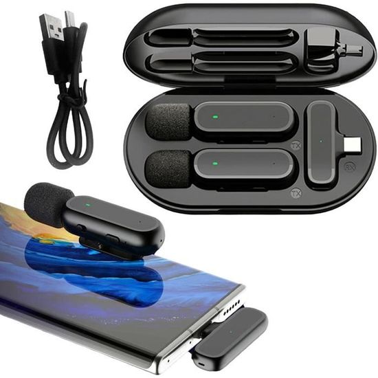 Système de Microphone Lavalier sans Fil, Microphone Lavalier à