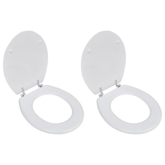 Lot De Sièges De Toilettes En Bois Idéal Standard Linda - Blanc, Fermeture Éclair, Confort Et Style