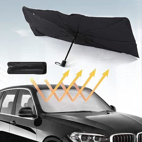 Pare Soleil Voiture Parapluie Pliable Pour Fenêtre Avant De Voiture Barre  De Support Pliable 360°Rotable[u2148] - Cdiscount Auto