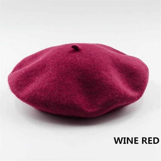 Béret En Laine Pour Femme - Style Vintage Français, 90% Laine, Circonférence 55-59 Cm - Élégant Pour Automne, Hiver Et Printemps - 3