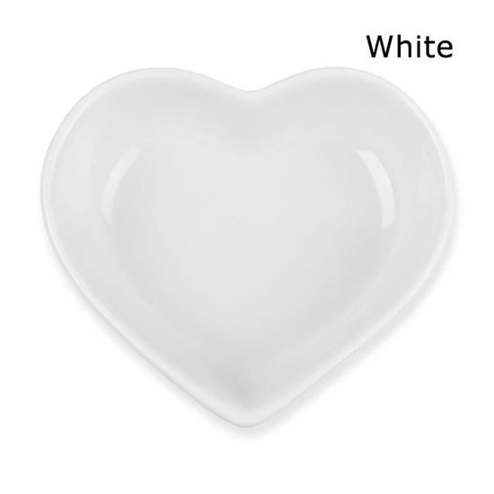 Petit Plat à Pâtisserie En Forme De Cœur 19 X 21 Cm H 4 Cm - Moule Céramique Élégant