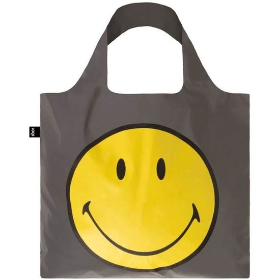 Loqi RE. SM réfléchissant Smiley réutilisable Sac à provisions