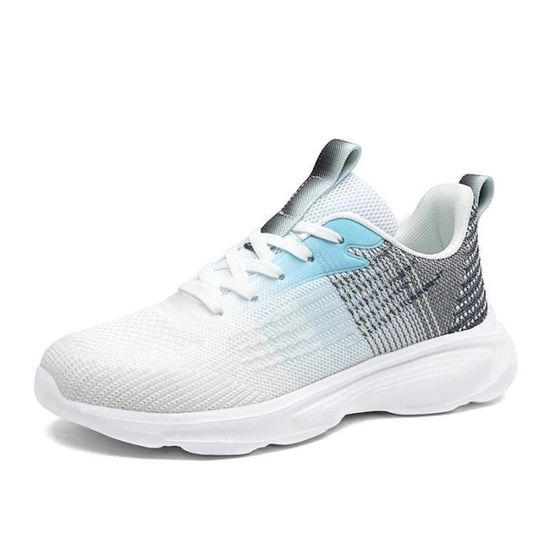 Femme Chaussures de Course Fitness Sport Running Slip on Outdoor Walking Legere Respirante Baskets Mode Confortables Sneakers 36 EU-42EU