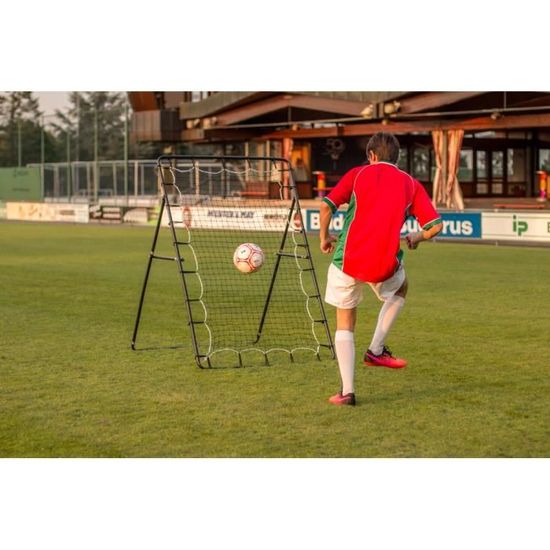 Filet De Rebond Multisport EXIT Toys - 120x120cm, Réglable 8 Positions, Vert/noir