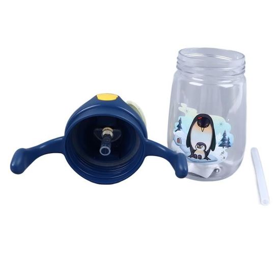 Tasse à Paille Bébé 400 Ml Avec Poignées Antidérapantes - Gobelet Réutilisable Sans BPA, Lavable Au Lave-vaisselle - 9