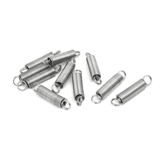 2 Ressorts De Compression En Acier Inoxydable 304 - 0.8mm X 12mm X 305mm - Argenté Neufs Uxcell