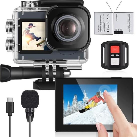 Icefox Action Cam 4K Caméra sous-Marine étanche 40 m Ultra HD 20 MP 170 ...
