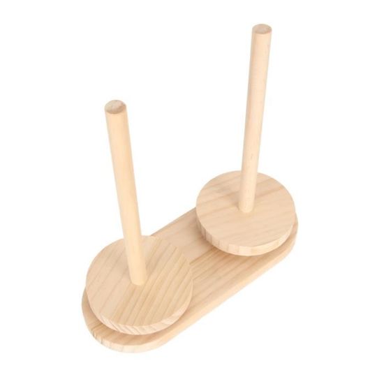 Dérouleur à Laine Magnétique En Bois - Support Bobine Rotatif 360° Pour Tricot Et Crochet