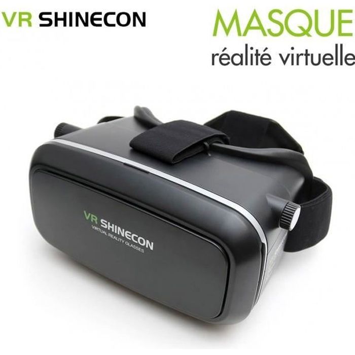 Casque de réalité virtuelle VR Shinecon 3D noir