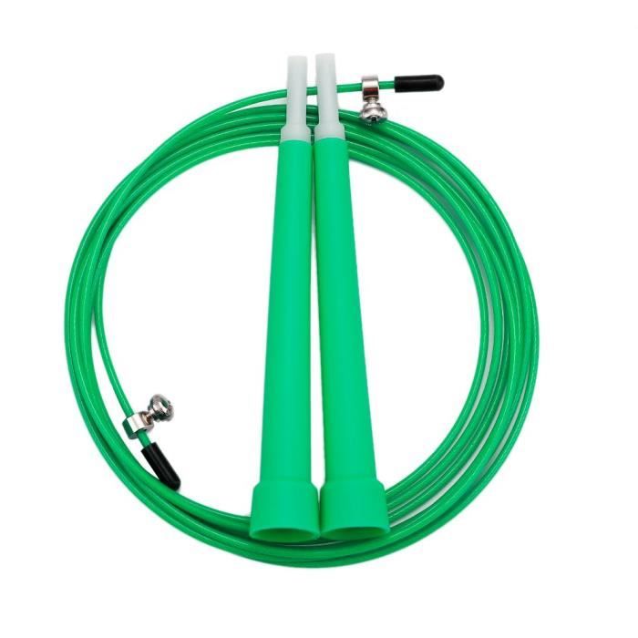 Accessoires Fitness - Musculation,Corde à sauter réglable en Nylon corde à sauter vitesse corde à sauter Fitness - Type green
