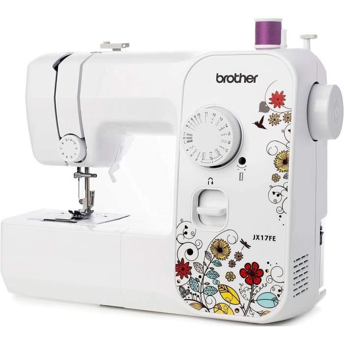 Brother JX17FE (Fantasy Edition) Machine à Coudre électrique pour Débutants, Portable, 17 Points différents, Couture automatique, po