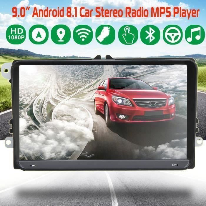 NEUFU 9 Pouce 1G+16G Auto Android 8.1 GPS Navigation bluetooth Vue Arrière Autoradio WIFI MP5 DVD Voiture Pour VW Volkswagen C02C8B