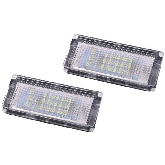 2 Lumiere de plaque d'immatriculation 18 LED 3528SMD Blanc feux de plaque pour BMW E46 FS6B3D