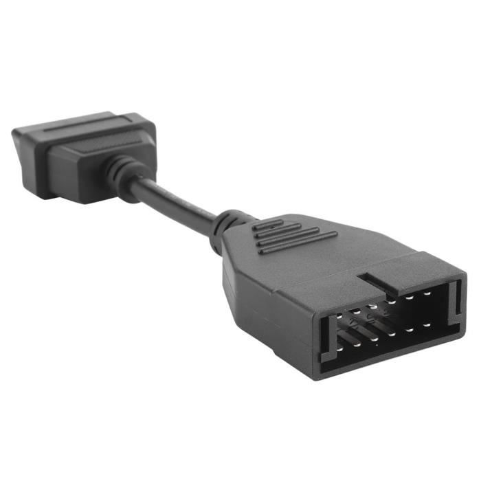 Sonew Câble adaptateur OBD1 OBD2 Câble de Connecteur de Diagnostic Auto Professionnel pour GM 12Pin Mâle à OBD1 OBD2 16Pin