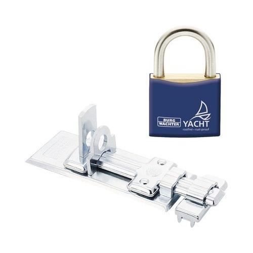 BURG-WÄCHTER Set porte-cadenas R 100 Ni et cadenas 460 Ni 40
